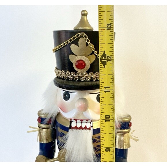 New Kurt Adler Wooden Nutcracker With Harp Christmas 13.5 Inch Hand Crafted - Picture 10 of 10
